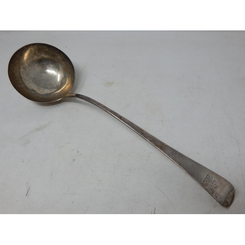 George III Silver Soup Ladle: Hallmarked London 1773: Length 33cm: Weight 142g