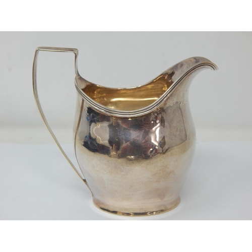 324 - George III Silver Cream Jug Hallmarked London 1801: Weight 107g