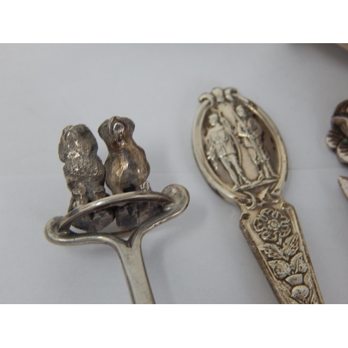 338 - A Group of Hallmarked Silver Including a Goblet, Napkin Rings, Dishes & Spoons (280g) together with ... 