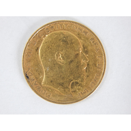 143 - KEVII Gold Half Sovereign 1902