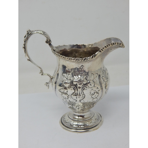 395 - Early George III Silver Cream Jug Hallmarked London 1761: Weight 142g