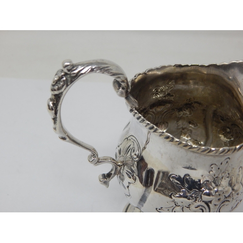 395 - Early George III Silver Cream Jug Hallmarked London 1761: Weight 142g