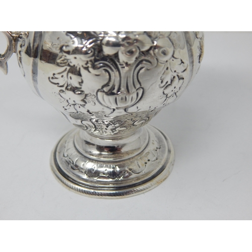 395 - Early George III Silver Cream Jug Hallmarked London 1761: Weight 142g