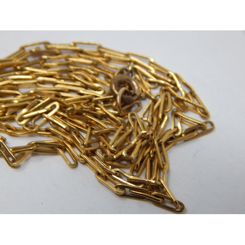 405 - 9ct Yellow Gold Chain: Length 76cm: Weight 7.8g