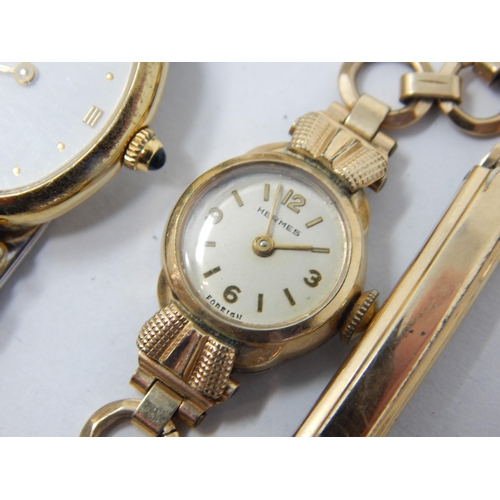 409 - Ladies Wristwatches Including Longines, Hermes & Avia together with a Swarovski Necklace & Earrings.