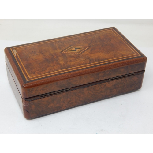 590 - 19th Century Musical Box of Small Proportions Playing 6 Airs within an Inlaid Case & Complete with K... 