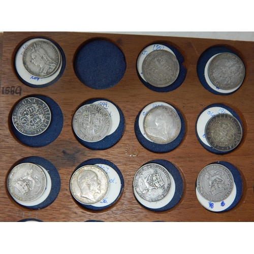 87 - A Collection of Victoria & Later Silver Shillings 1890-1936