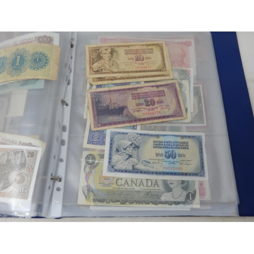 60 - Collection of Banknotes of the World housed in collectors album