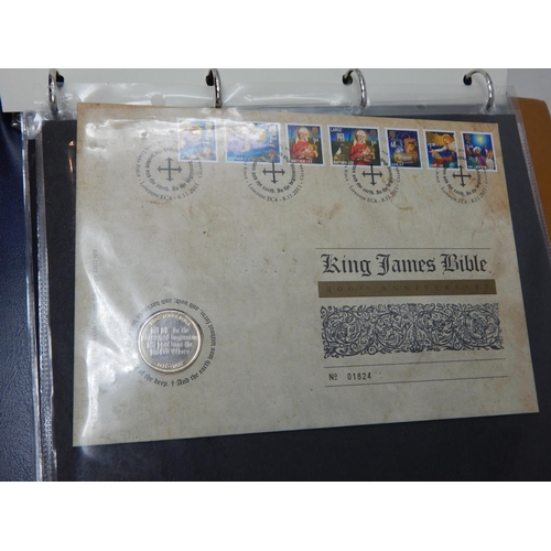 78 - a large quantity of Coin covers housed in two collectors albums (43 covers) twinned with a signed Si... 