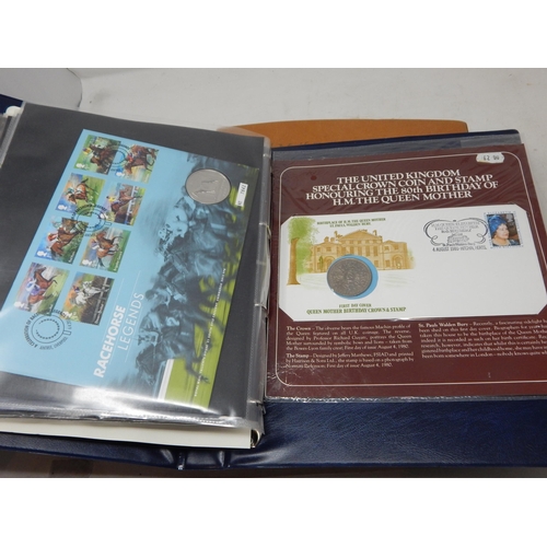 78 - a large quantity of Coin covers housed in two collectors albums (43 covers) twinned with a signed Si... 