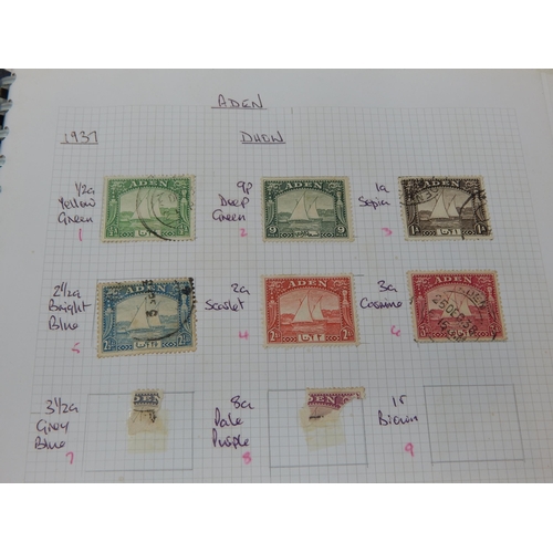 79 - An important collection of British Commonwealth stamps from Aden to Burma housed in blue collectors ... 