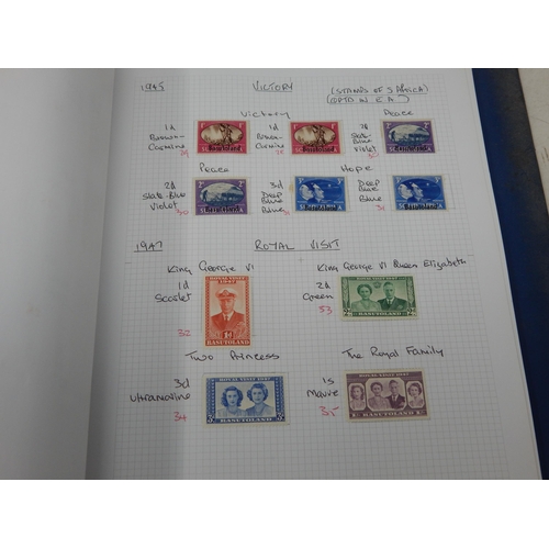 79 - An important collection of British Commonwealth stamps from Aden to Burma housed in blue collectors ... 