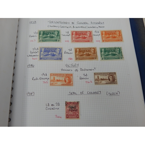 79 - An important collection of British Commonwealth stamps from Aden to Burma housed in blue collectors ... 