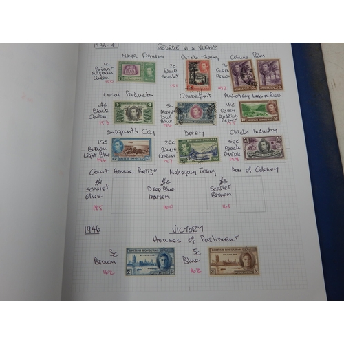 79 - An important collection of British Commonwealth stamps from Aden to Burma housed in blue collectors ... 