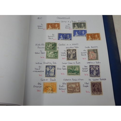 79 - An important collection of British Commonwealth stamps from Aden to Burma housed in blue collectors ... 