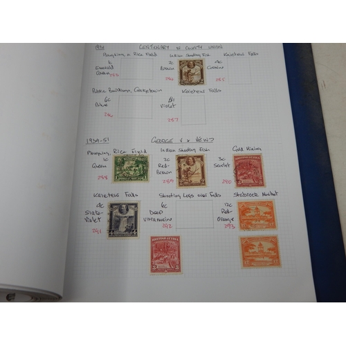 79 - An important collection of British Commonwealth stamps from Aden to Burma housed in blue collectors ... 