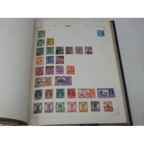 80 - Vintage stamp album with a substantial collection of British Commonwealth stamps from Aden to Strait... 