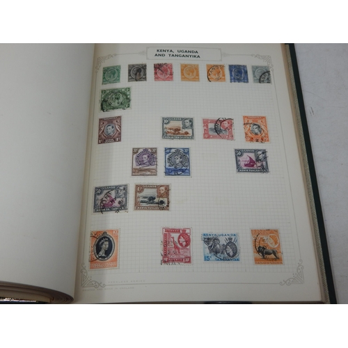 80 - Vintage stamp album with a substantial collection of British Commonwealth stamps from Aden to Strait... 