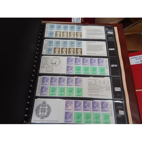 35 - A collection of stamp booklets housed in 4 x collectors albums