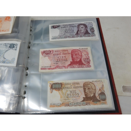 32 - A substantial collection of banknotes from Argentina, Brazil, Chile, Colombia, Costa Rica, Ecuador, ... 