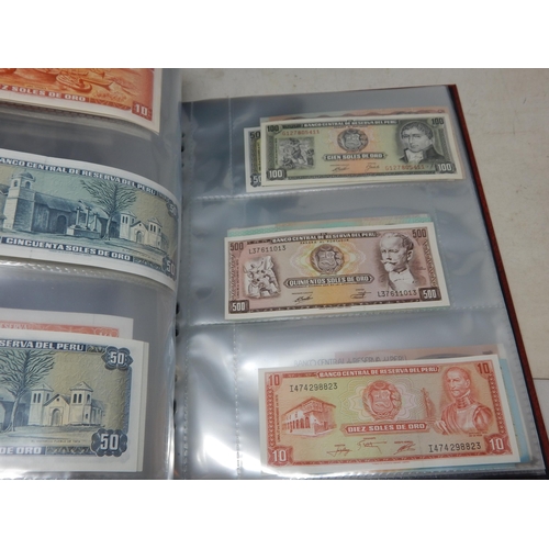 32 - A substantial collection of banknotes from Argentina, Brazil, Chile, Colombia, Costa Rica, Ecuador, ... 