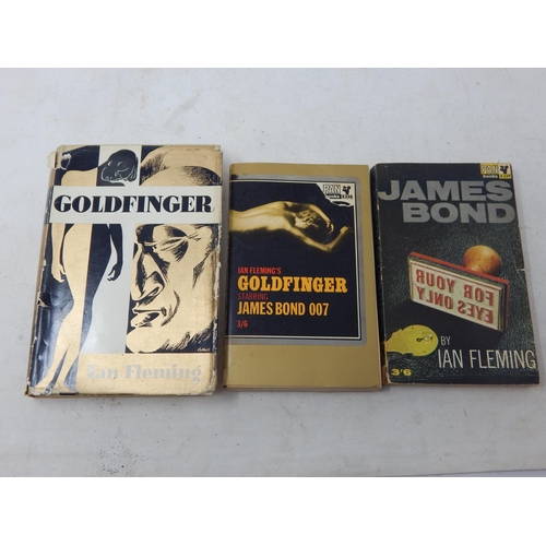 614 - Ian Fleming: Goldfinger published by Jonathan Cape 1959 together with two further books