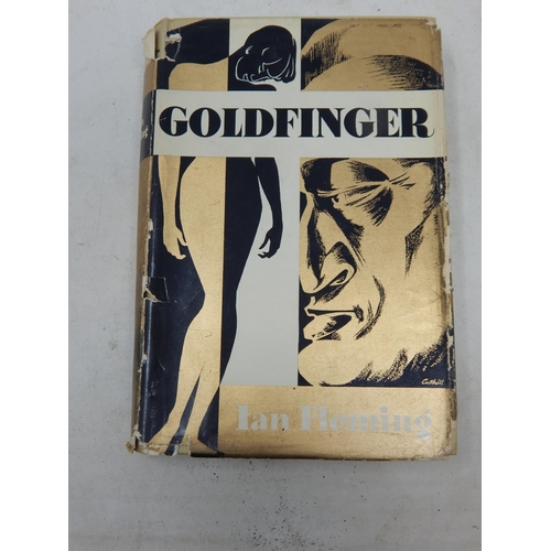 614 - Ian Fleming: Goldfinger published by Jonathan Cape 1959 together with two further books