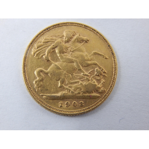 83 - KEVII 1903 Gold Half Sovereign