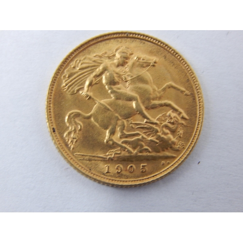 84 - KEVII 1905 Gold Half Sovereign