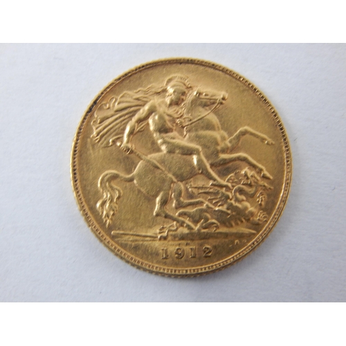 85 - KGV 1912 Gold Half Sovereign