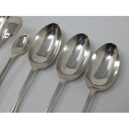 108 - A Set of 6 Silver Coffee Spoon & Tongs Hallmarked London 1916 by Richard Burbridge (Chairman of Harr... 