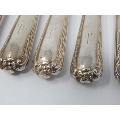 113 - A Set of 10 Silver Handled Dinner Knives Hallmarked London 1936 by Garrard & Co, Regent St London: L... 