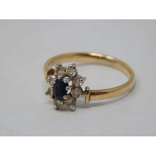 285 - 9ct Yellow Gold Ring: Size O: Gross weight 1.25g