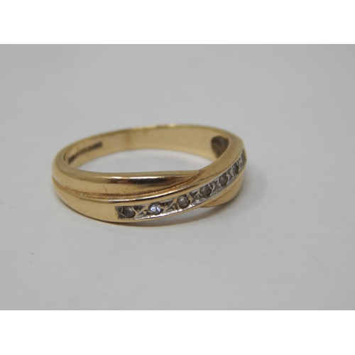 287 - 9ct Yellow Gold Ring: Size J: Gross weight 1.79g