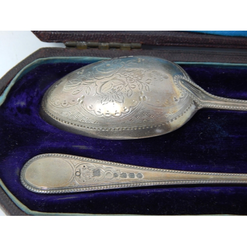 98 - Victorian Silver Christening Set Comprising Spoon Hallmarked Sheffield 1869 & Fork Hallmarked London... 