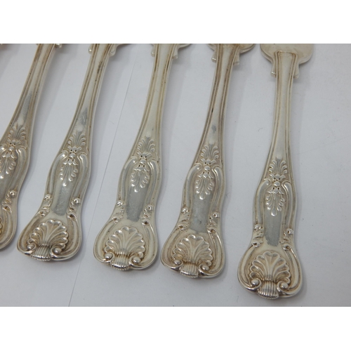 150 - A Set of 6 Georgian Silver Kings Pattern Dessert Forks Hallmarked London 1828 by William Chawner: Le... 