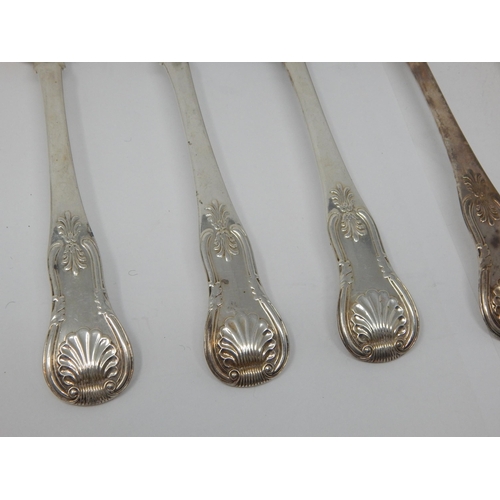 151 - A Set of 6 Scottish Georgian Silver Kings Pattern Serving Spoons Hallmarked Edinburgh 1822 by Marsha... 