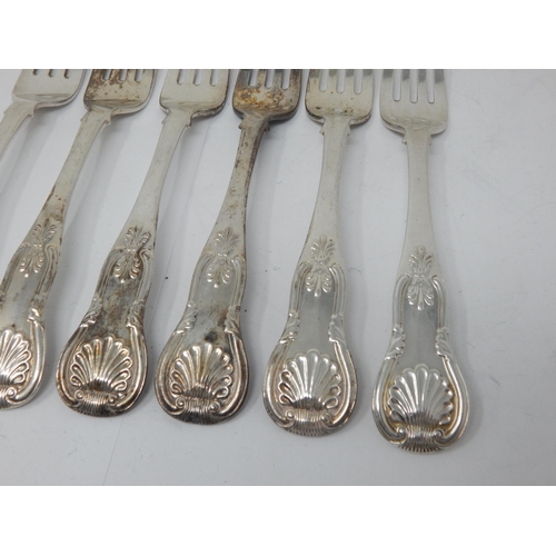 152 - A Set of 6 Scottish Georgian Silver Kings Pattern Dinner Forks Hallmarked Edinburgh 1822 by Marshall... 