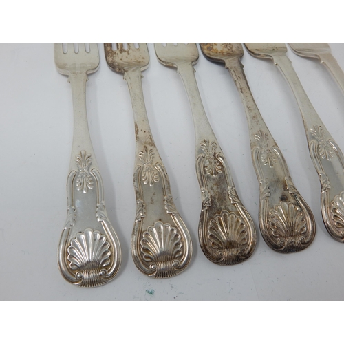 152 - A Set of 6 Scottish Georgian Silver Kings Pattern Dinner Forks Hallmarked Edinburgh 1822 by Marshall... 