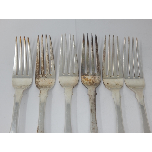 152 - A Set of 6 Scottish Georgian Silver Kings Pattern Dinner Forks Hallmarked Edinburgh 1822 by Marshall... 