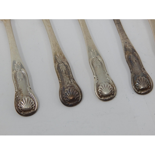 153 - A Set of 8 Scottish Georgian Silver Kings Pattern Teaspoons Hallmarked Edinburgh 1822 by Marshall & ... 