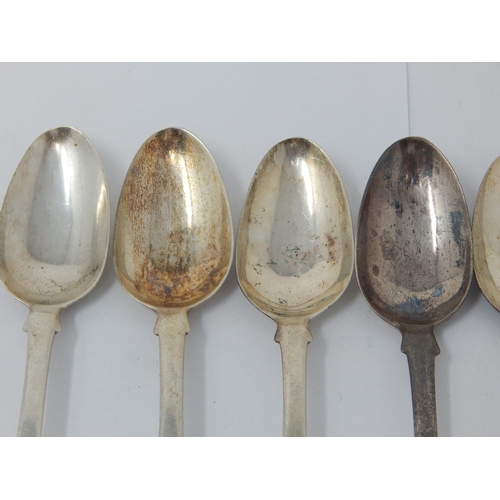 153 - A Set of 8 Scottish Georgian Silver Kings Pattern Teaspoons Hallmarked Edinburgh 1822 by Marshall & ... 