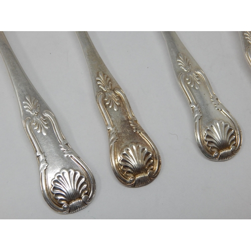 103 - A Set of 5 Scottish Georgian Silver Kings Pattern Dessert Spoons Hallmarked Edinburgh 1822 by Marsha... 