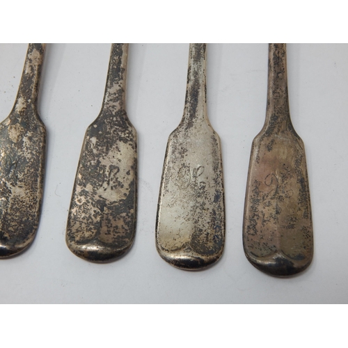 172 - Paul Storr: Set of 5 George III Silver Dinner Forks Hallmarked London 1816 by Paul Storr: Length 20.... 