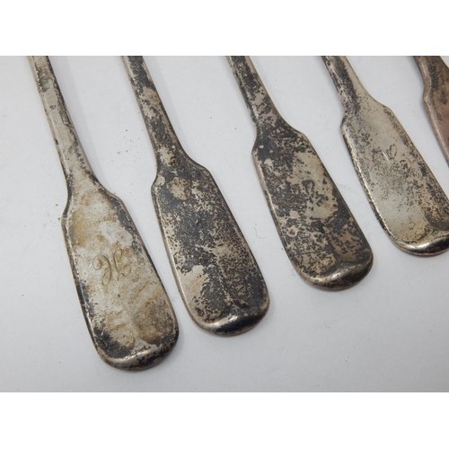 172 - Paul Storr: Set of 5 George III Silver Dinner Forks Hallmarked London 1816 by Paul Storr: Length 20.... 