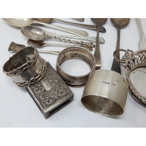 175 - A Quantity of Georgian & Later Silver Including Scottish Silver: Various Dates & Makers: Weight 658g