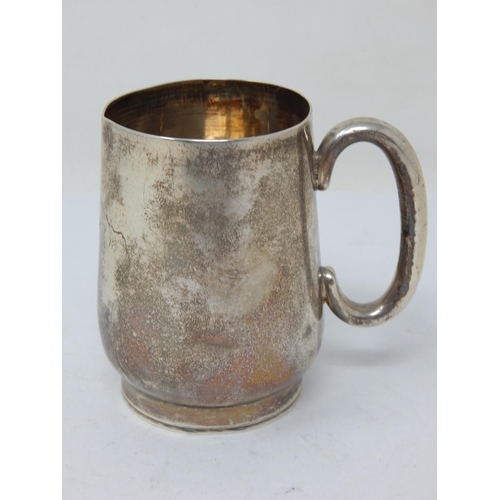 156 - Edwardian Silver Christening Cup: Hallmarked Birmingham 1905 by Sydney & Co: Weight 81g