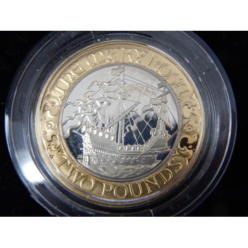 62 - Royal Mint 1992-1993 Silver Proof Piedfort 50p, Silver Proof 2008 UK Olympic Games £2 Coin & Silver ... 