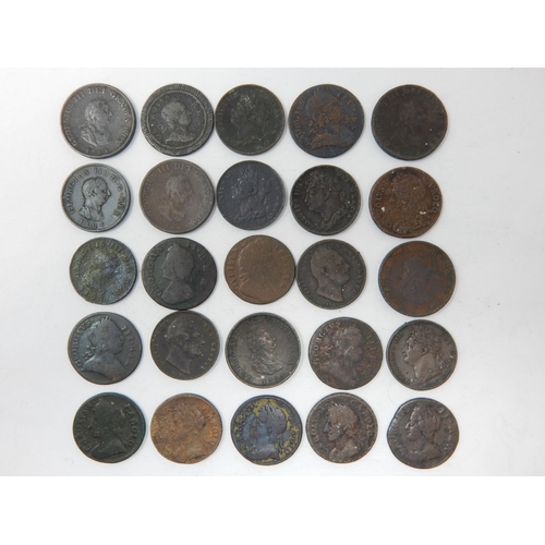 72 - Collection of Farthings: Charles II - William IV