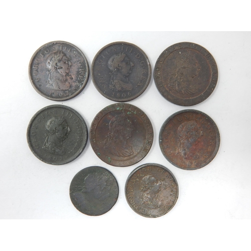 74 - George III Coinage: 1797, 1799, 1806, 1807